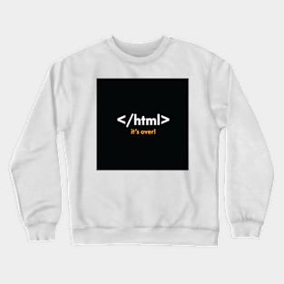 Coding Cards, Colorful Graphics Filled With HTML Coding Jokes Crewneck Sweatshirt